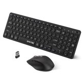 GMKtec Pack de teclado completo y ratón inalámbricos de 2,4 GHz