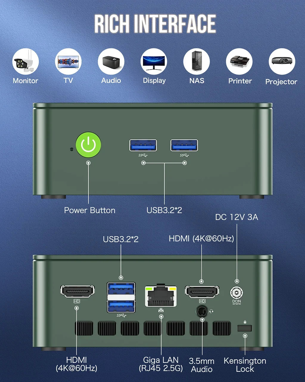 GMKtec NucBox G3 Plus Mini PC Intel® Twin Lake N150