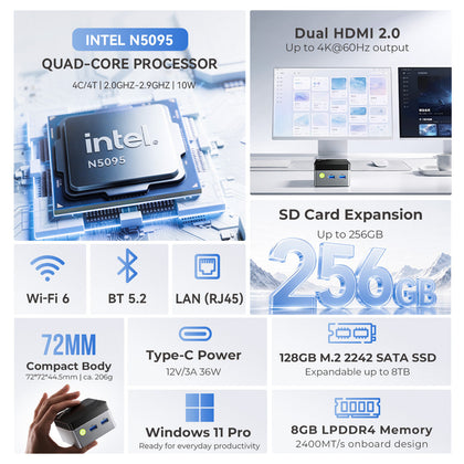 GMKtec NucBox G5S Mini PC Intel® Celeron® N5095