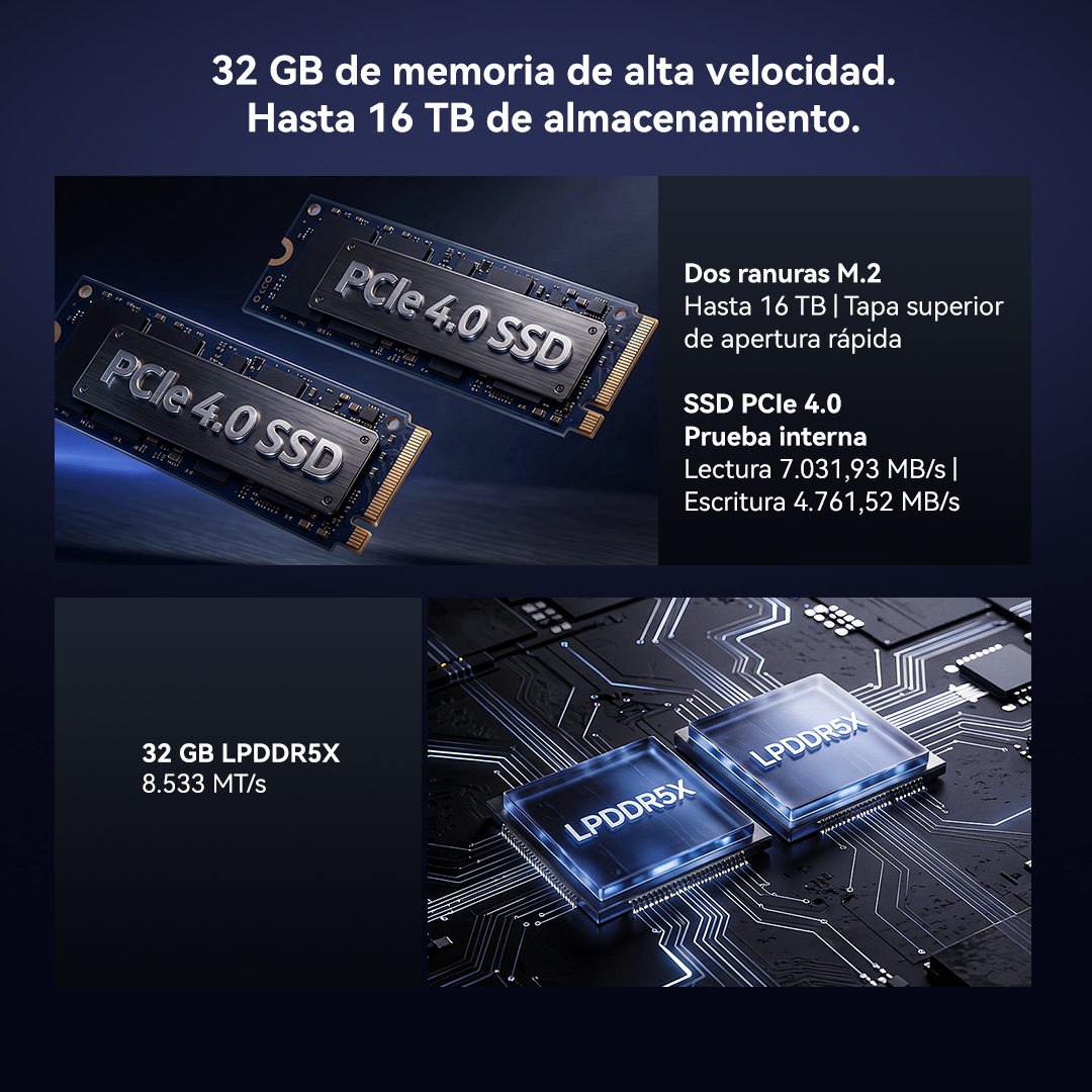 GMKtec NucBox K17 Plus Mini PC con IA Intel® Core™ Ultra 7 258V