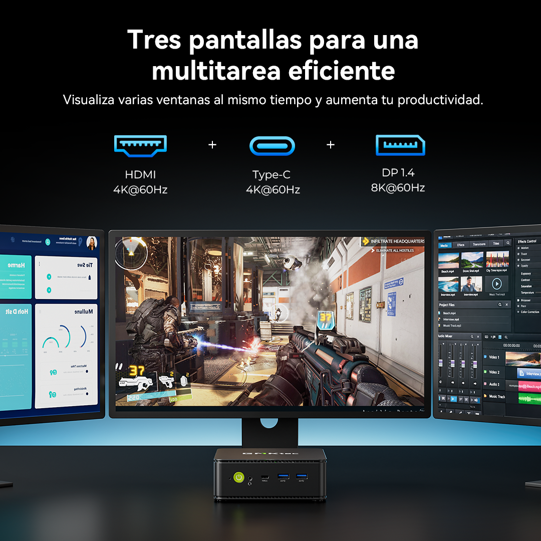 GMKtec NucBox M5S Mini PC con AMD Ryzen™ 3 5400U