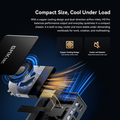GMKtec NucBox M3 Pro Mini PC Intel® Core™ i5-13500H de 13.ª generación