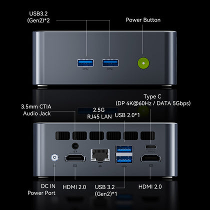 GMKtec NucBox M3 Pro Mini PC Intel® Core™ i5-13500H de 13.ª generación
