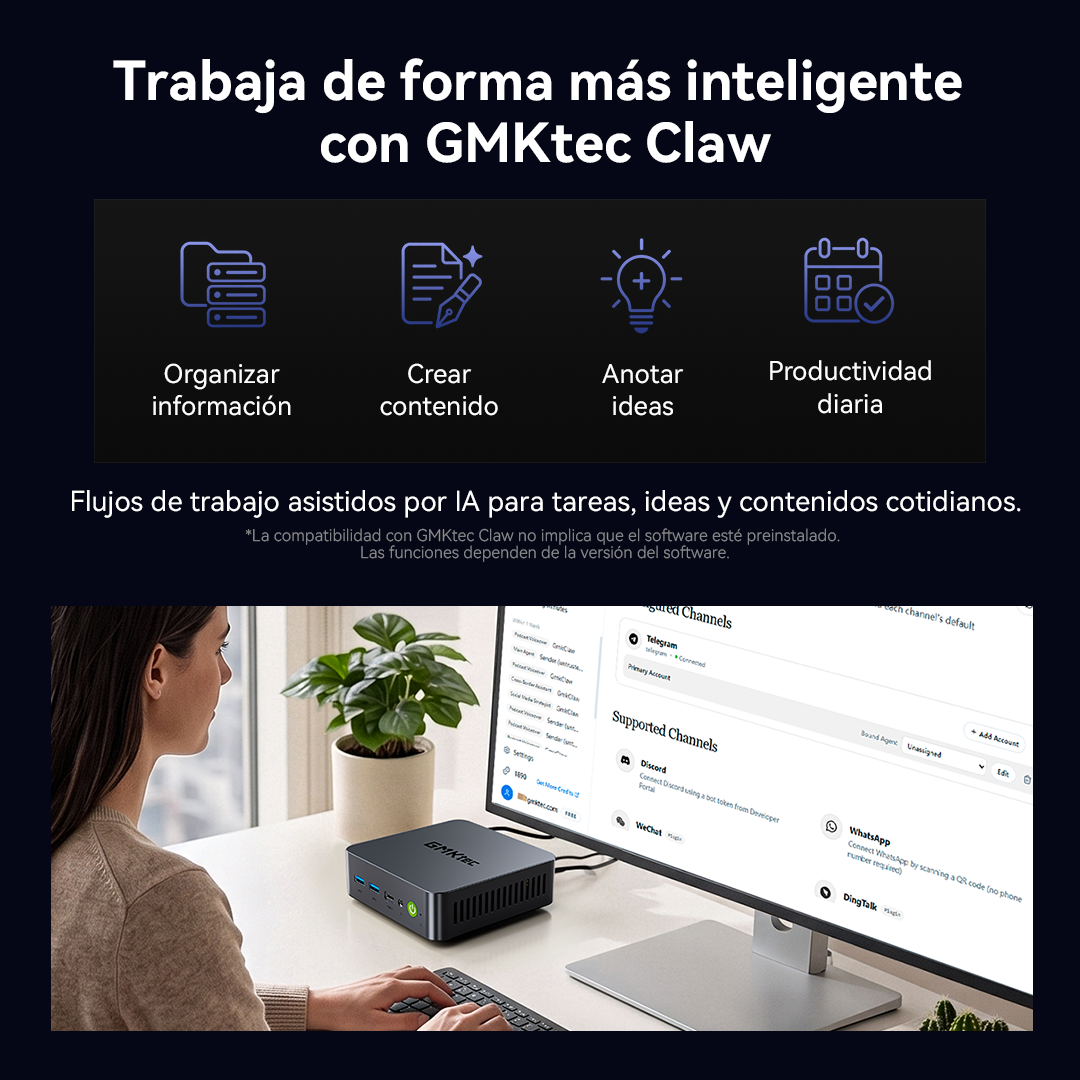 GMKtec NucBox K17 Plus Mini PC con IA Intel® Core™ Ultra 7 258V