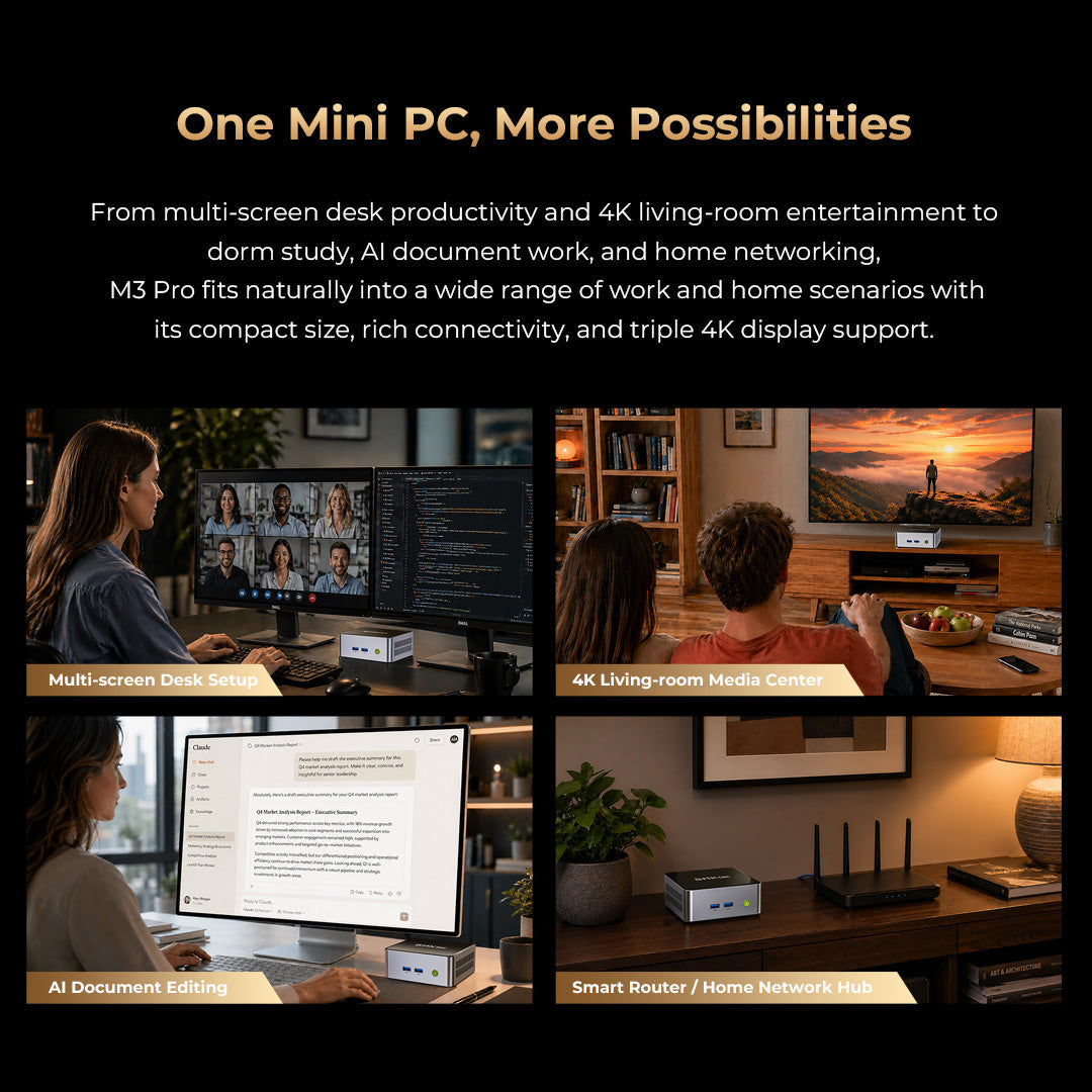 GMKtec NucBox M3 Pro Mini PC Intel® Core™ i5-13500H de 13.ª generación