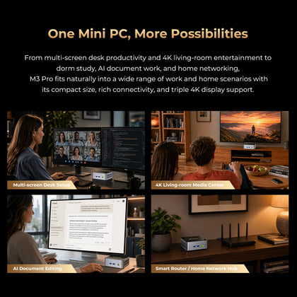 GMKtec NucBox M3 Pro Mini PC Intel® Core™ i5-13500H de 13.ª generación