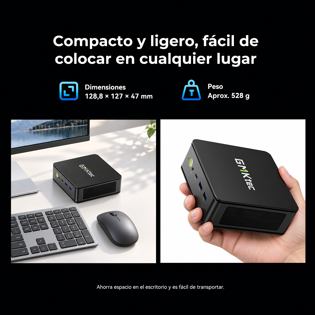 GMKtec NucBox M5S Mini PC con AMD Ryzen™ 3 5400U