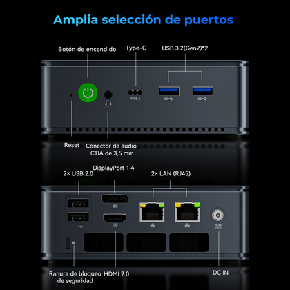 GMKtec NucBox M5S Mini PC con AMD Ryzen™ 3 5400U