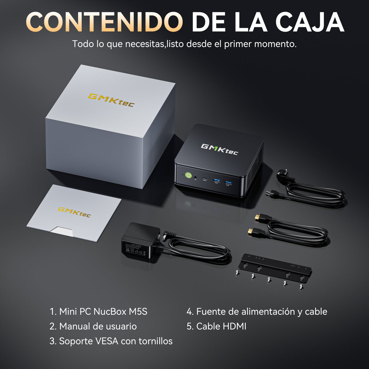 GMKtec NucBox M5S Mini PC con AMD Ryzen™ 3 5400U