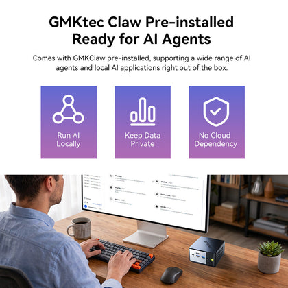 GMKtec EVO-X1 Pro Mini PC con IA AMD Ryzen™ AI 9 HX 470