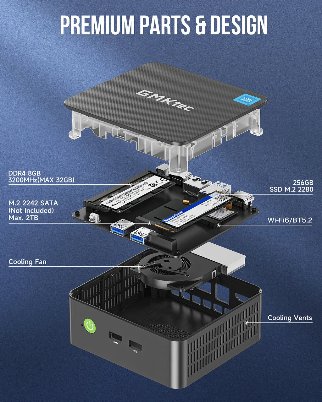 GMKtec NucBox G3 Plus Mini PC Intel® Twin Lake N150