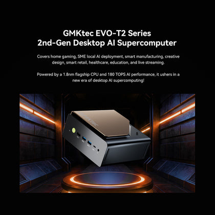 GMKtec EVO-T2 Mini PC con IA Intel® Core™ Ultra X9 388H / X7 358H
