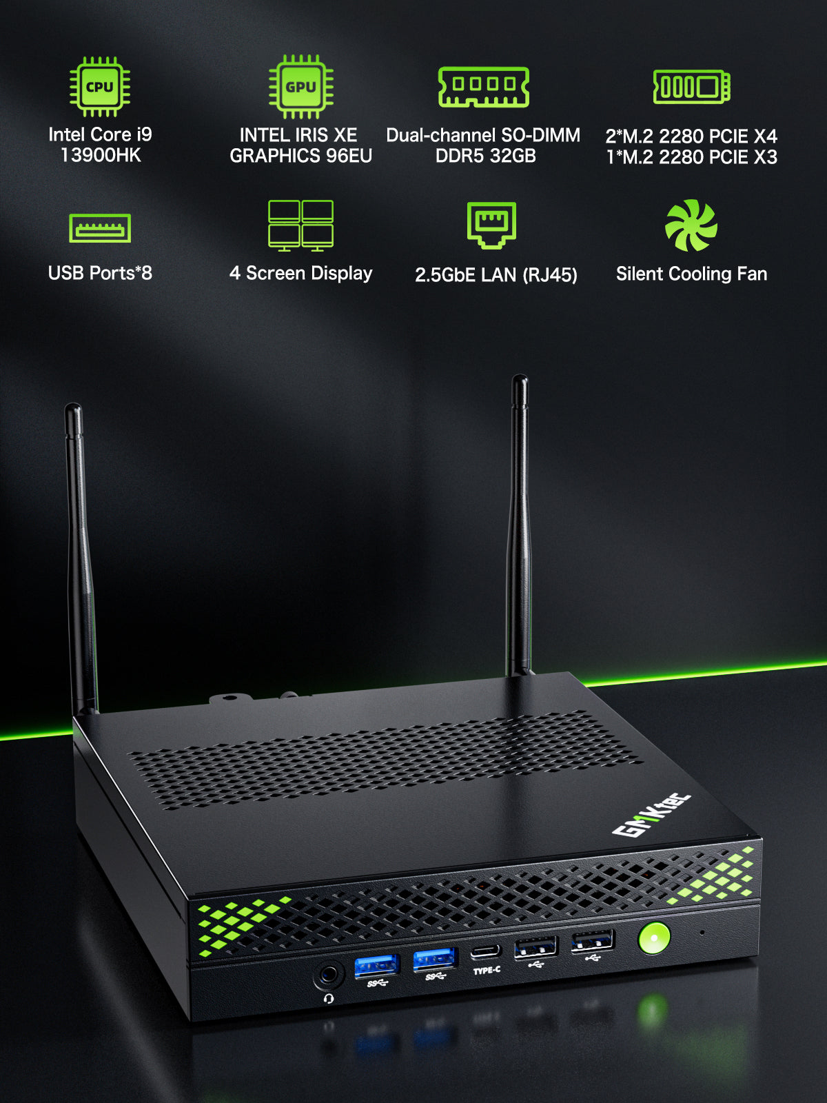 GMKtec NucBox K10 Mini PC Intel® Core™ i9-13900HK