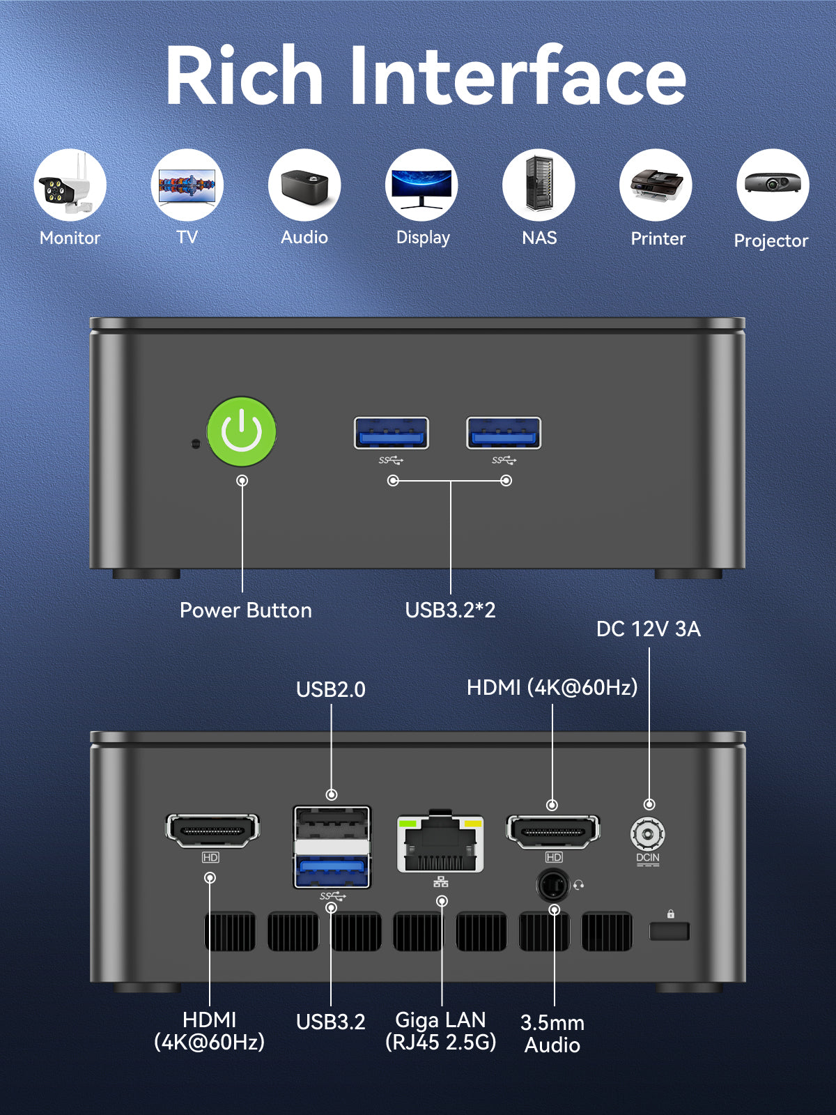 GMKtec NucBox G3S Mini PC Intel® N95