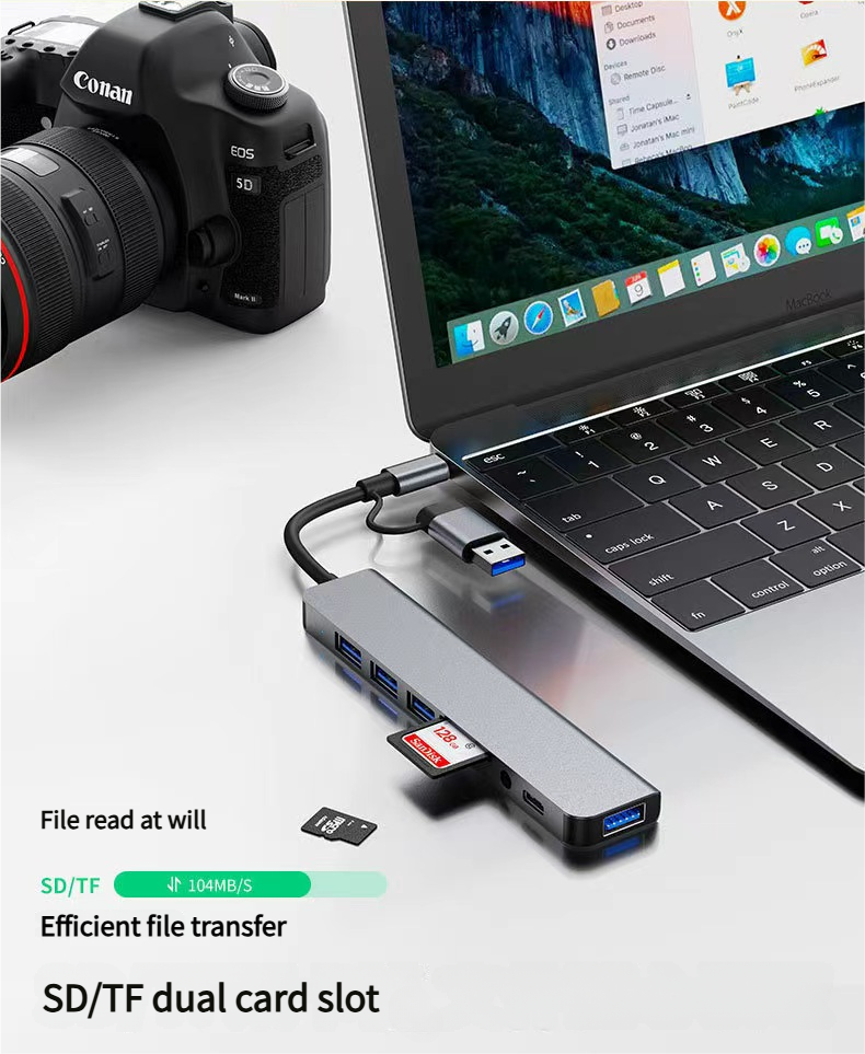 GMKtec Estación de acoplamiento USB 8 en 1