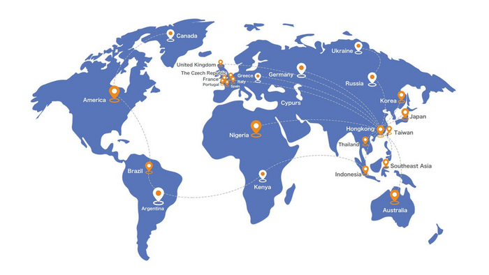 Presencia e instalaciones globales