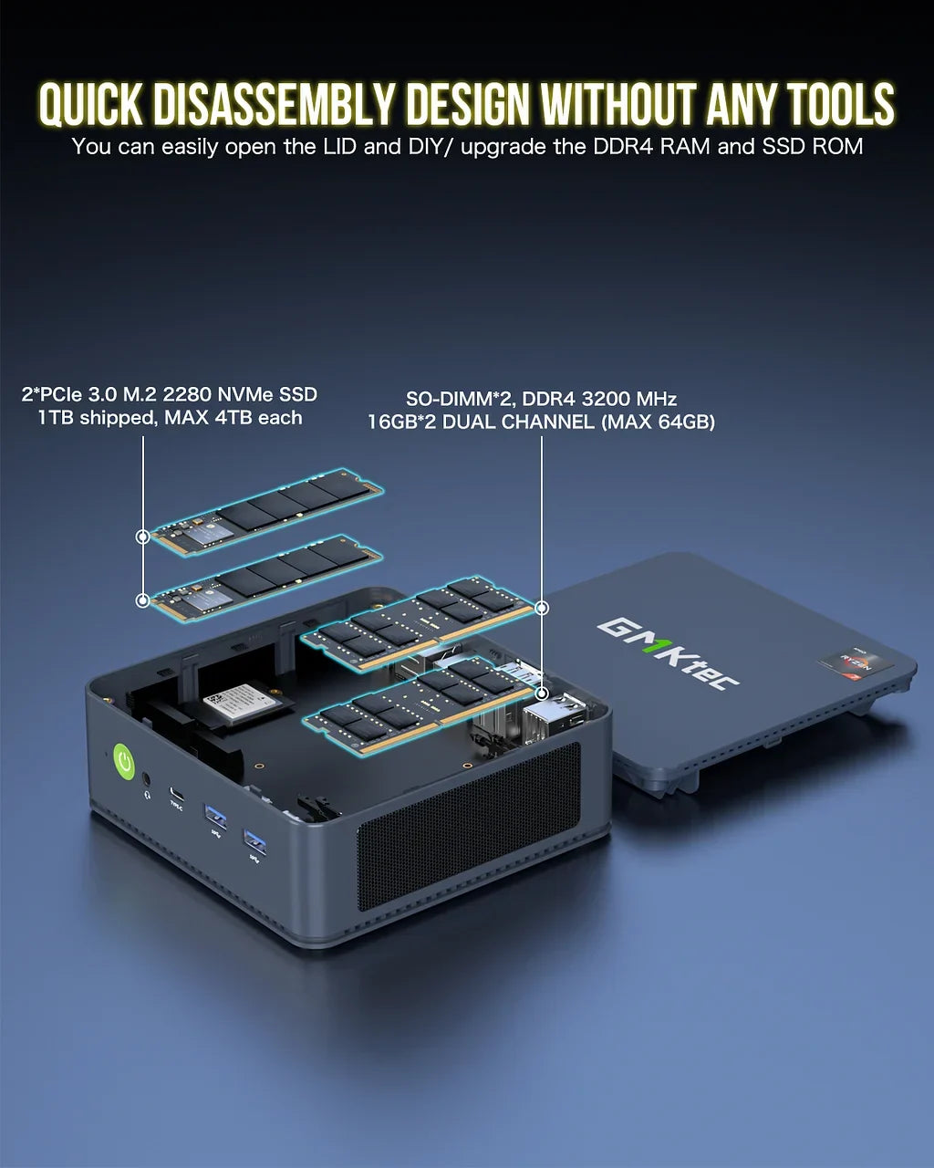 GMKtec NucBox M5 Plus Mini PC AMD Ryzen™ 7 5825U