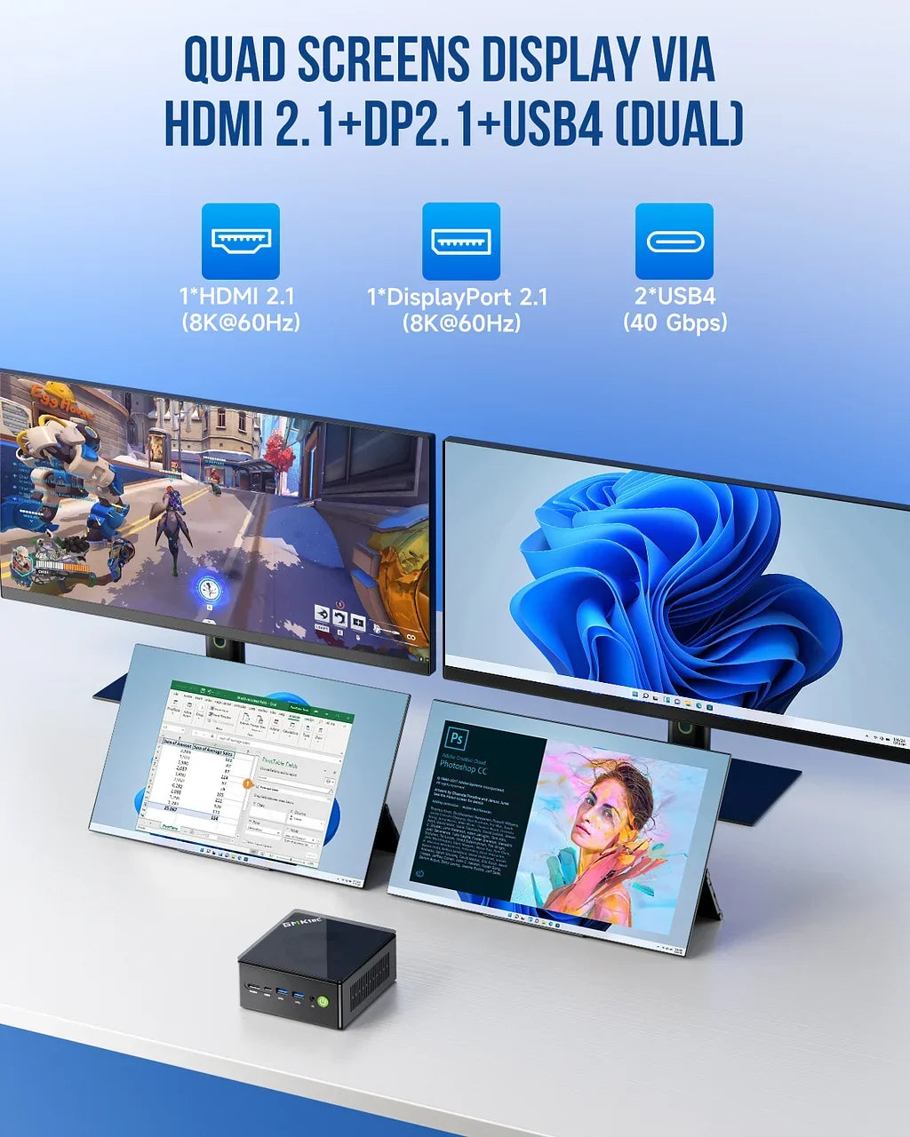 GMKtec NucBox K8 Plus Mini PC AMD Ryzen™ 7 8845HS