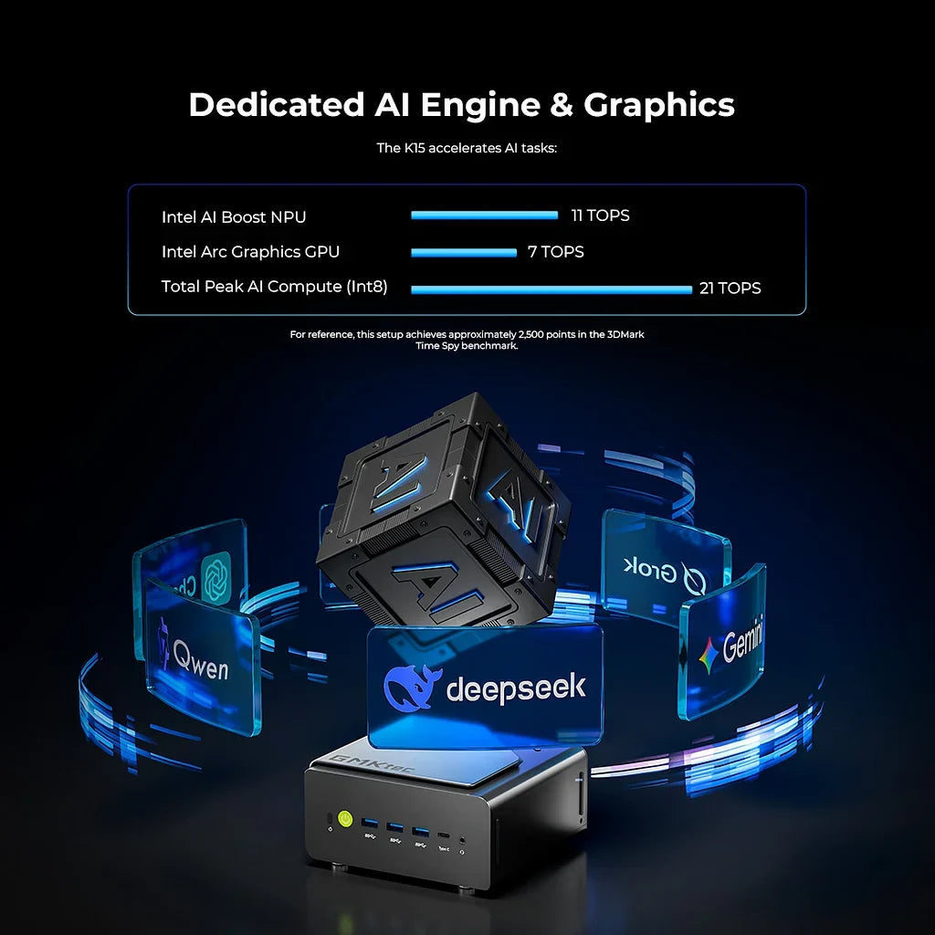 GMKtec NucBox K15 Mini PC con IA Intel® Core™ Ultra 5 125U