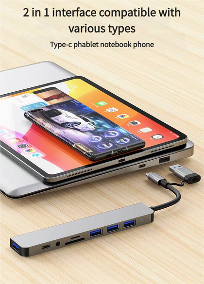 GMKtec Estación de acoplamiento USB 8 en 1