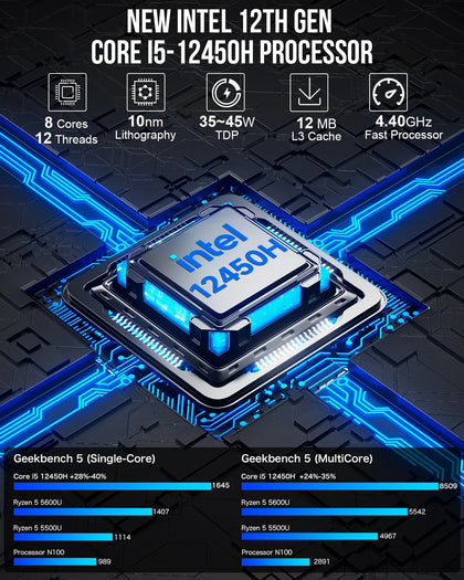 GMKtec NucBox M3 Mini PC Intel® Core™ i5-12450H