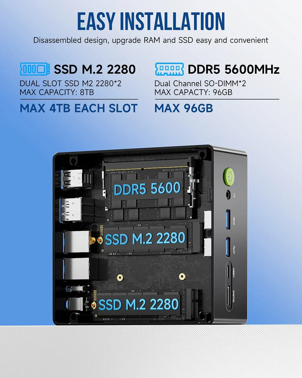 GMKtec NucBox K8 Plus Mini PC AMD Ryzen™ 7 8845HS
