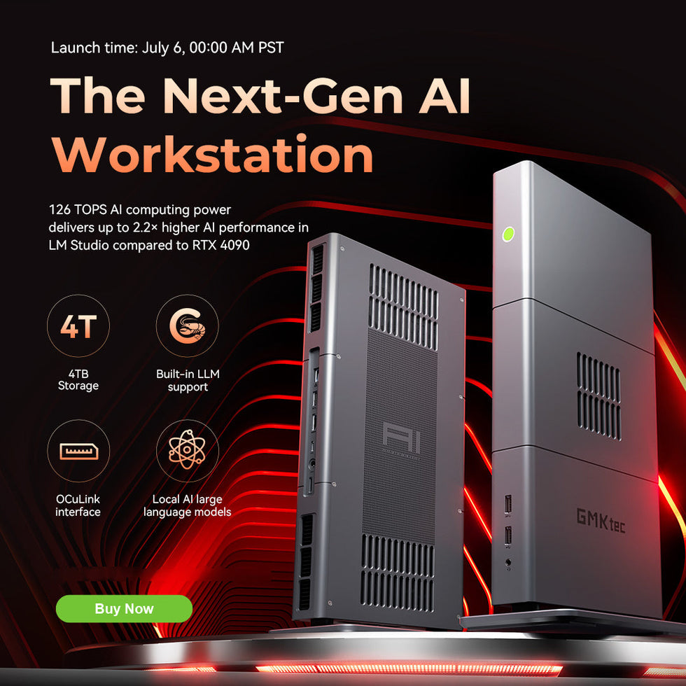 GMKtec EVO-X3 Mini PC con IA AMD Ryzen™ AI Max+ 395