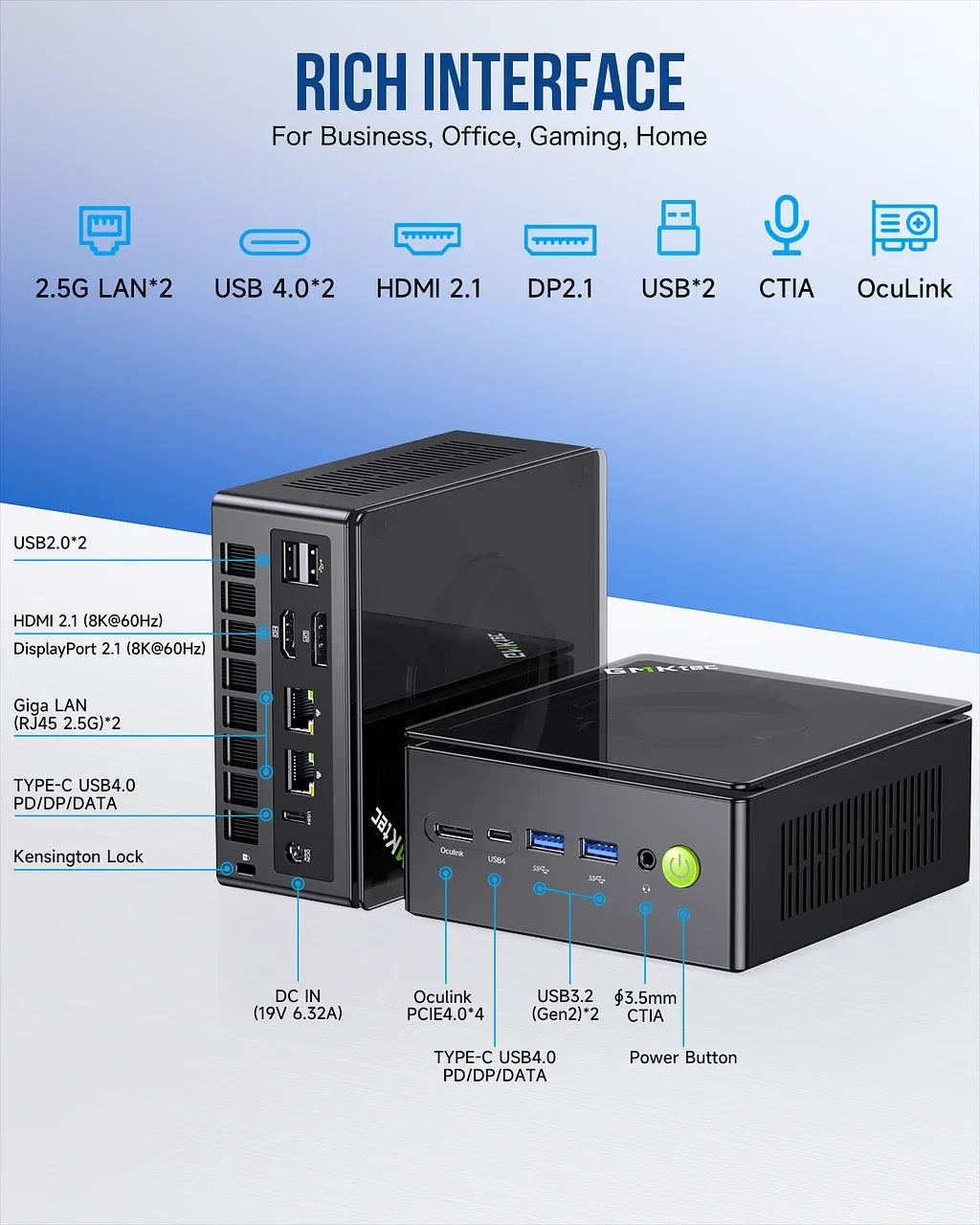 GMKtec NucBox K8 Plus Mini PC AMD Ryzen™ 7 8845HS