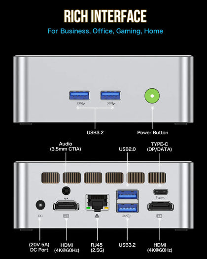 GMKtec NucBox M3 Mini PC Intel® Core™ i5-12450H
