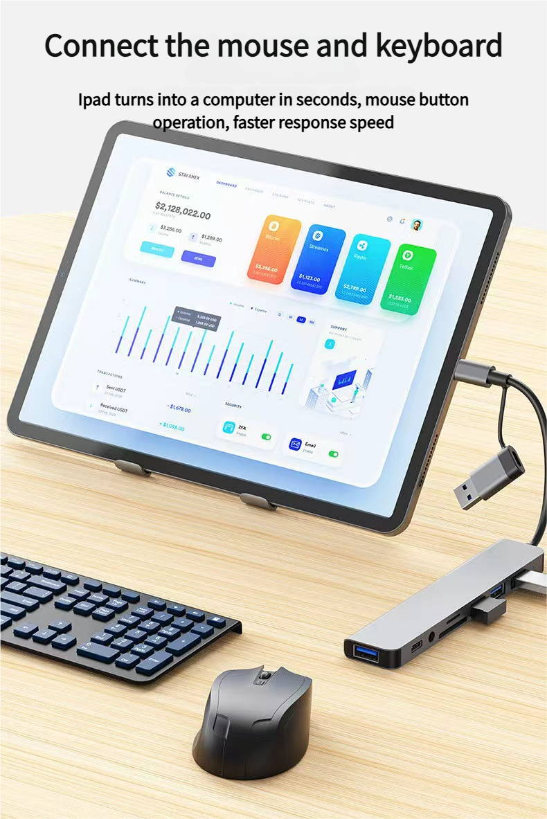 GMKtec Estación de acoplamiento USB 8 en 1
