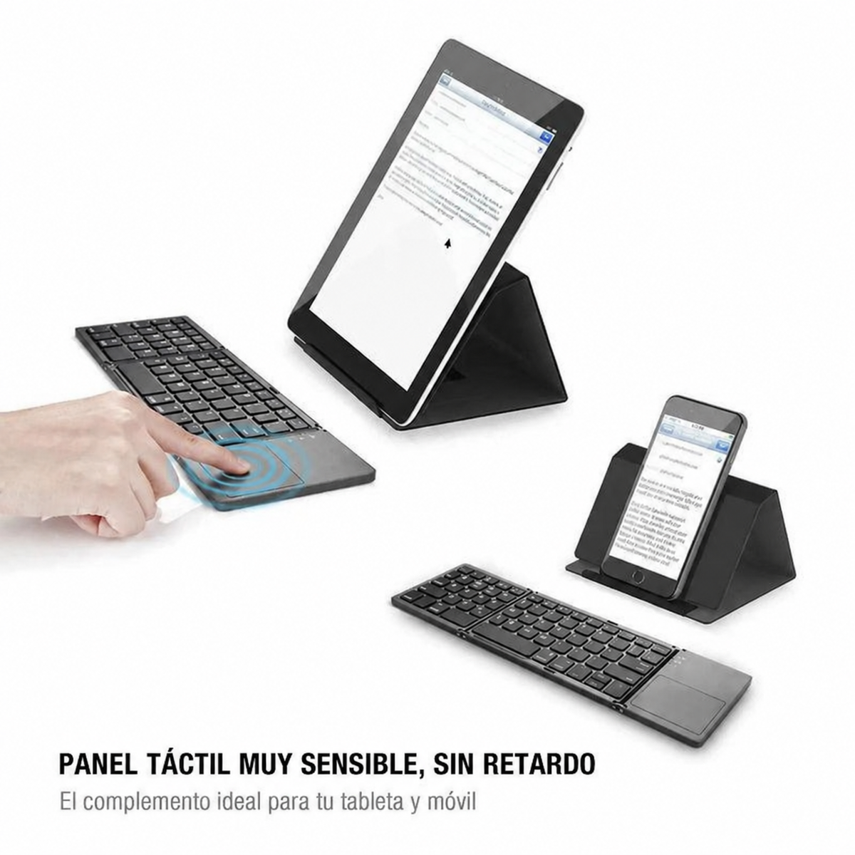GMKtec Mini teclado Bluetooth plegable con panel táctil