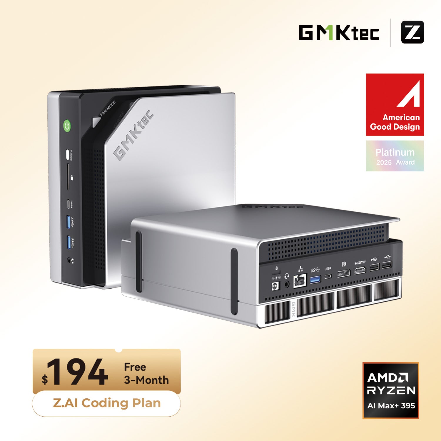 GMKtec EVO-X2 Mini PC con IA AMD Ryzen™ AI Max+ 395